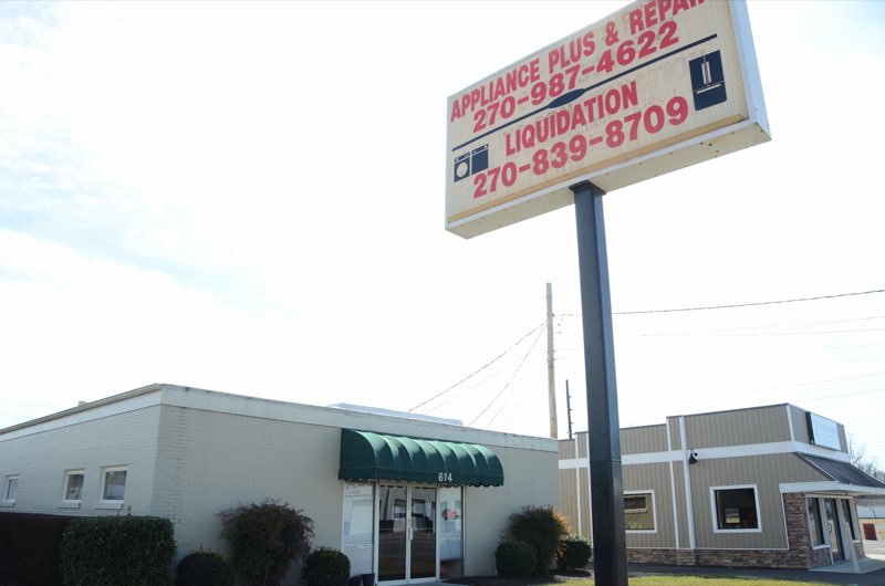Appliance Plus shop exterior and sign